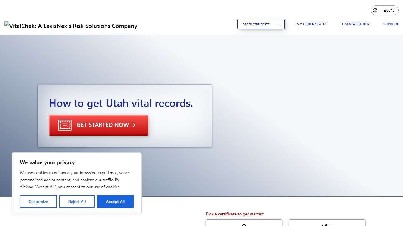 Utah (UT) Birth Certificates Birth Records - VitalChek